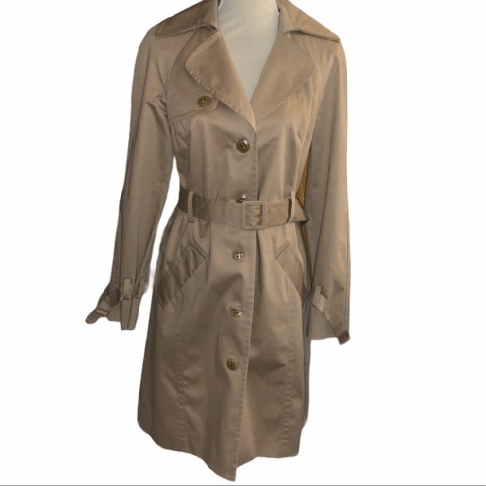 Trina Turk sz 4 tan trench coat